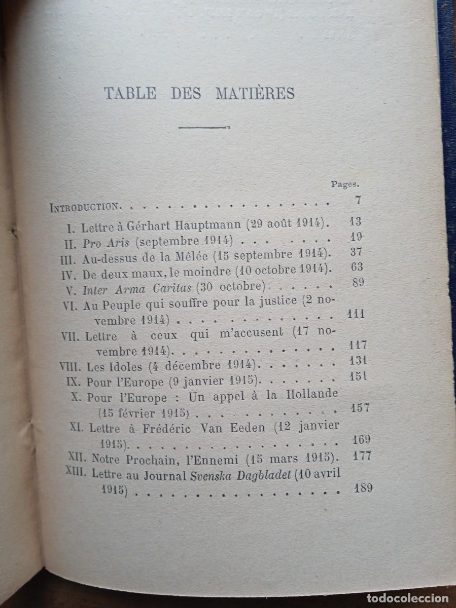 Libros antiguos: Au-dessus de la melee 1929 - Foto 4