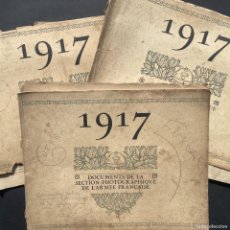 Libri antichi: AÑO 1917 - LOTE DE 4 PUBLICACIONES SOBRE LA PRIMERA GUERRA MUNDIAL - DOCUMENTOS FOTOGRAFICOS -
