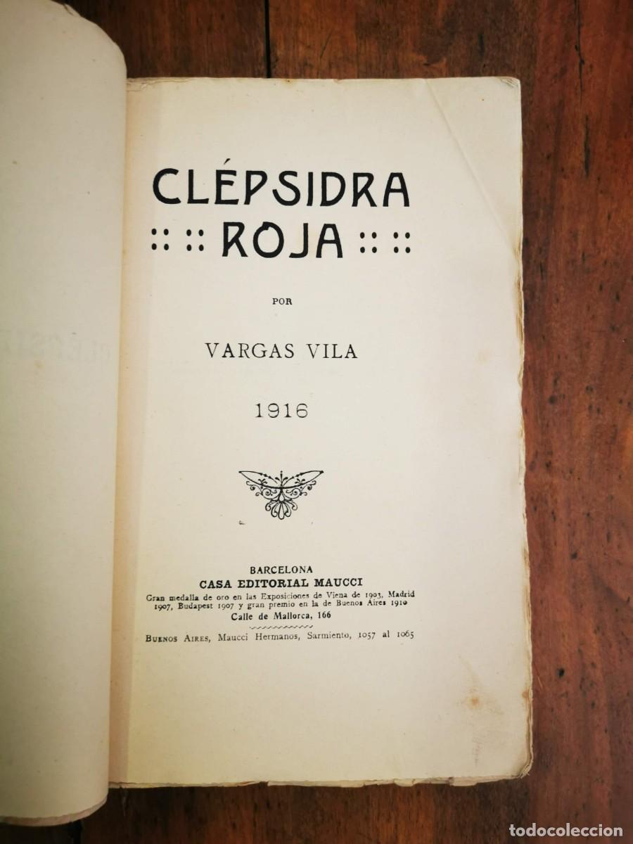 Libros antiguos: VARGAS VILA. Cl&eacute;psida roja: 1916 - Foto 2