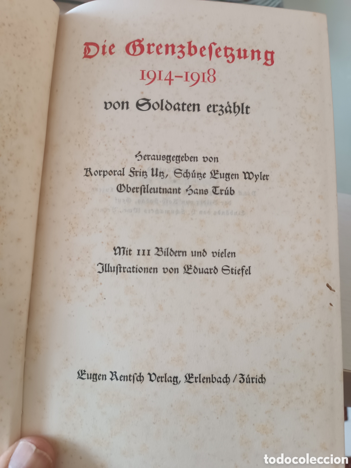 Libros antiguos: D&iacute;eGrenz beletzung 1914/1818 - Foto 3