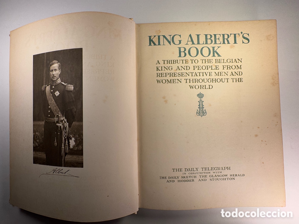 Libros antiguos: King Albert&acute;s Book. 1914 Hardback - Foto 8