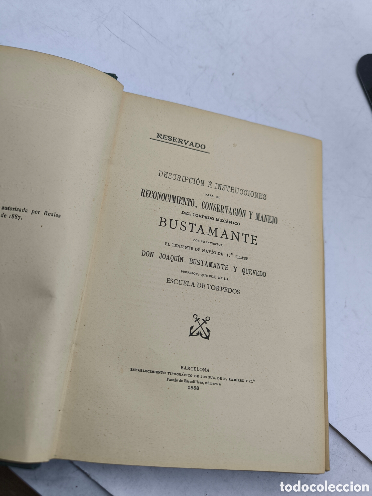 Libros antiguos: Torpedo mec&aacute;nico. &rdquo;Bustamante&rdquo;. - Foto 3
