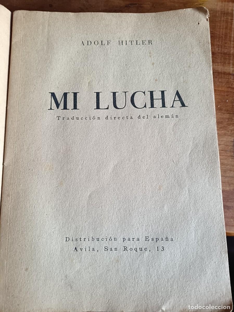 Antiquarische B&uuml;cher: MI LUCHA. ADOLF HITLER. SEGUNDA EDICION 1 SIN SOBRECUBIERTA
