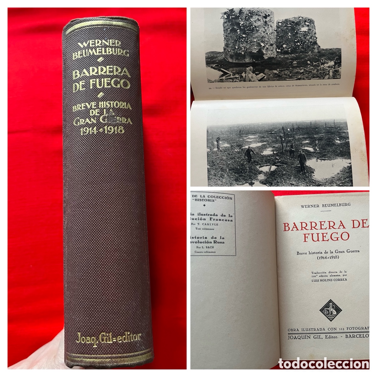 Libros antiguos: Libro Barrera de Fuego - Breve historia de la Gran Guerra 1914-1918