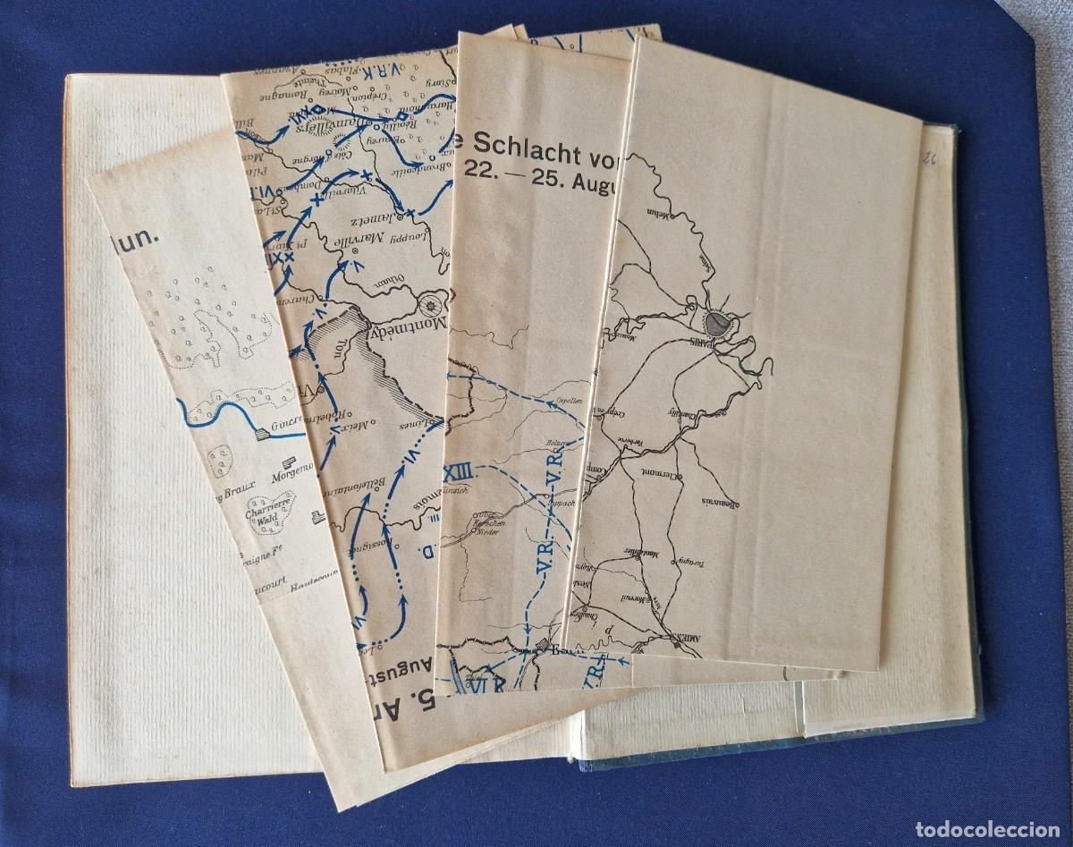 Libros antiguos: Kronprinz Wilhelm - Meine Erinnerungen aus Deutschlands Heldenkampf - 1923 - 4 Mapas WWI