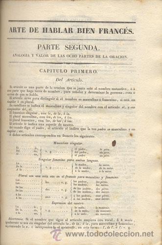Libros antiguos: ARTE de HABLAR bien FRANCÉS – Año 1838 - Foto 5 - 27276468