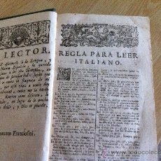 Libros antiguos: VOCABOLARIO ESPAÑOL E ITALIANO. VOCABULARIO DE LORENZO FRANCIOSINI. 1763