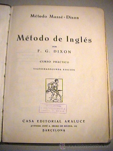 Libros antiguos: english Method First book Masse-dixon - Foto 2
