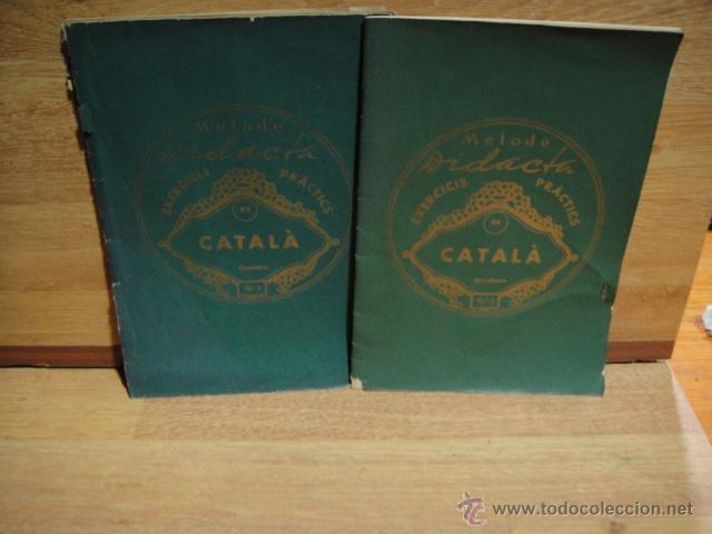 Libros antiguos: metodo didacta exercicis practics de catala - cuadernos 1 y 2 - Foto 1