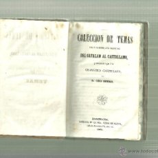 Libros antiguos: 3564.-COLECCION DE TEMAS PARA EJERCITARSE EN LA TRADUCCION DEL CATALAN AL CASTELLANO. Lote 54251742