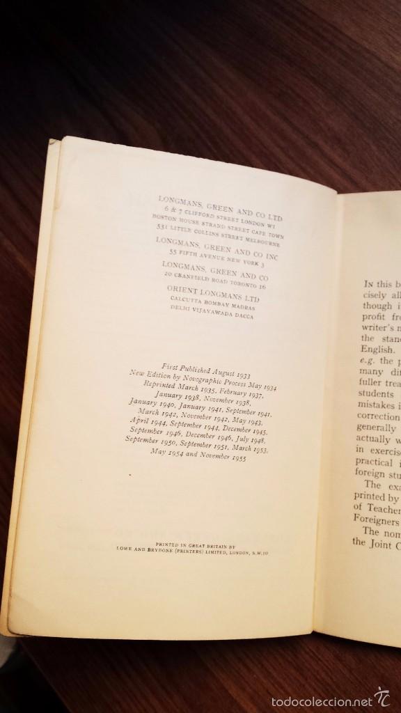 Libros antiguos: A CONCISE ENGLISH GRAMMAR FOR FOREIGN STUDENTS- C.E. ECKERSLEY - Foto 5