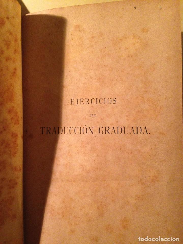 Libros antiguos: EJERCICIOS DE TRADUCCI&Oacute;N GRADUADA - Foto 2