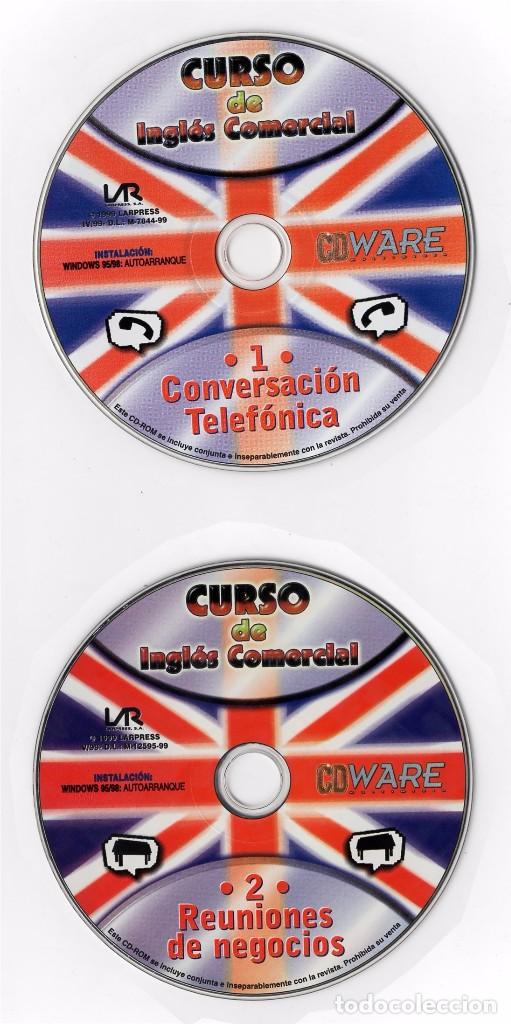 Libros antiguos: CURSO DE INGLES COMERCIAL - LOTE DE 4 CDROM - CDWARE - 1999 - Foto 1
