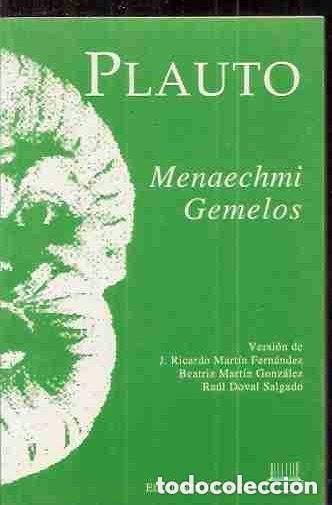 Libros antiguos: MENAECHMI GEMELOS PLAUTO, TITO MACCIO - Foto 1