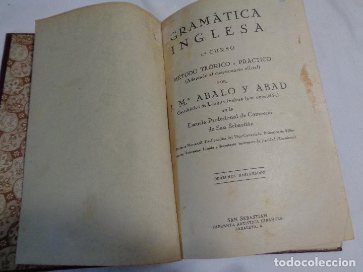 Libros antiguos: libro Gramatica Inglesa metodo te&oacute;rico y practico - Foto 2