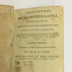Libros antiguos: AÑO 1804 - MATA ARAUJO NUEVO EPÍTOME DE GRAMÁTICA LATINA - IMPRENTA REAL 2ª EDICIÓN