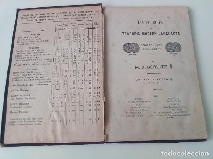 Libros antiguos: First Book by H.O Berlitz - Foto 5