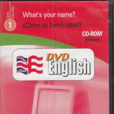 Libros antiguos: WHA'S YOUR NAME?- DVD ENGLISH Nº1 - CD-ROM WINDOWS