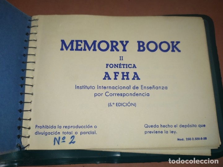Libros antiguos: MEMORY BOOK N&deg; 2 AFHA - Foto 1