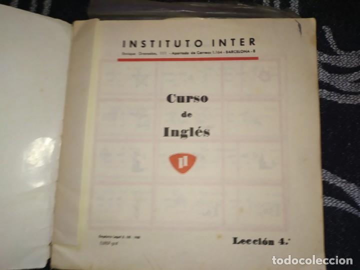 Libros antiguos: CURSO INGL&Eacute;S INSTITUTO INTER DISCOS LIBROS EJERCICIOS - Foto 4
