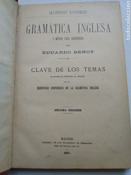 Libros antiguos: GRAMATICA INGLESA/OLLENDORFF - Foto 2