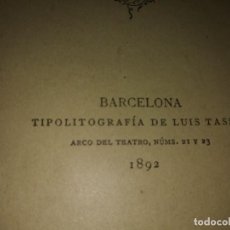 Libros antiguos: LIBRO ANTIGUO AÑO 1892 EL TRADUCTOR DE INGLES ENSEÑANZA MANUEL BLASCO BARCELONA. Lote 190796832