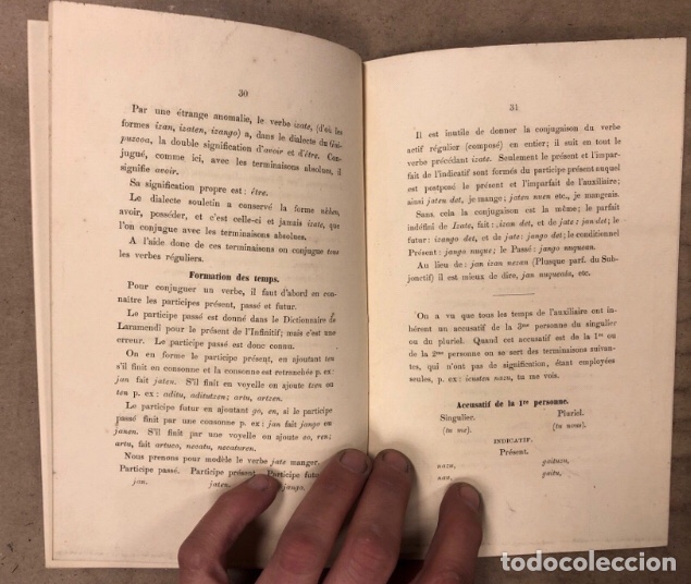 Libros antiguos: ESAAI DE GRAMMAIRE DE LANGUE BASQUE. WILLEM J. VAN EYS. LIBRAIRE DE C.M. VAN GOGH 1865. EUSKERA - Foto 4 - 208063990