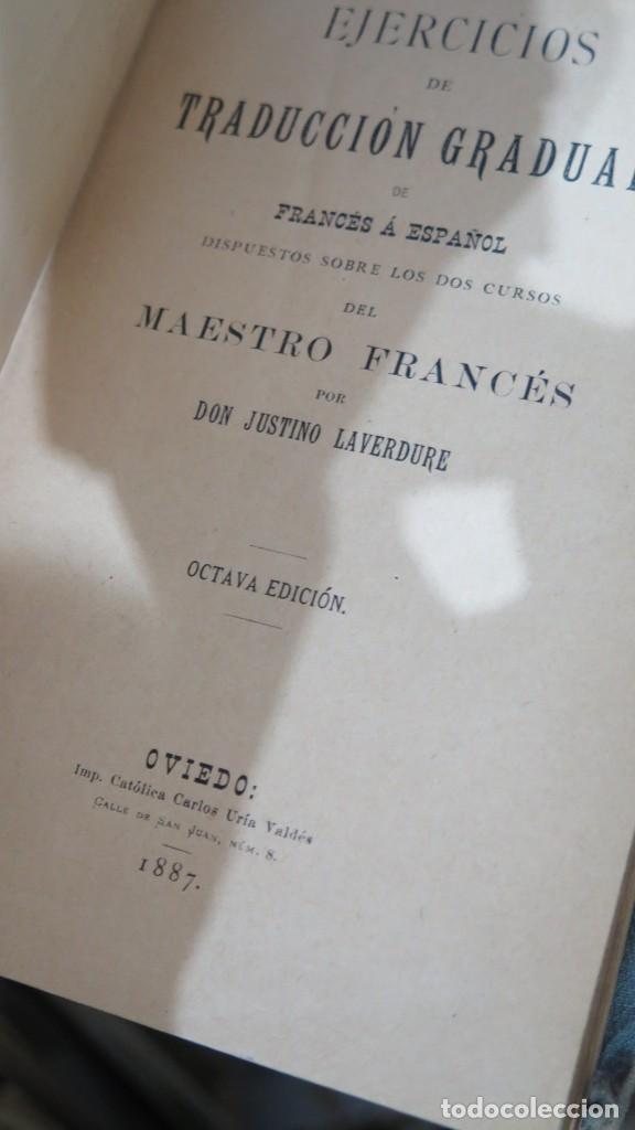 Libros antiguos: 1887.- EJERCICIOS DE TRADUCCI&Oacute;N GRADUADA DE FRANCES A ESPA&Ntilde;OL - Foto 2