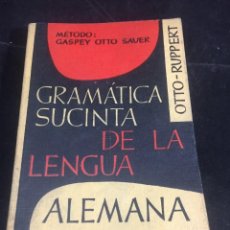 Libros antiguos: GRAMÁTICA SUCINTA DE LA LENGUA ALEMANA, GASPEY OTTO SAVER. HERDER GROOS 1964. Lote 253080050