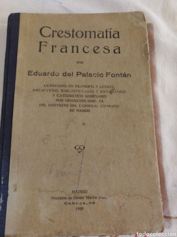 Libros antiguos: CRESTOMATIA FRANCESA, A&Ntilde;O 1928 - Foto 1