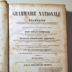 Libros antiguos: GRAMMAIRE NATIONALE - PARIS 1841 - LIVRE EN FRANÇAIS. Lote 271129603