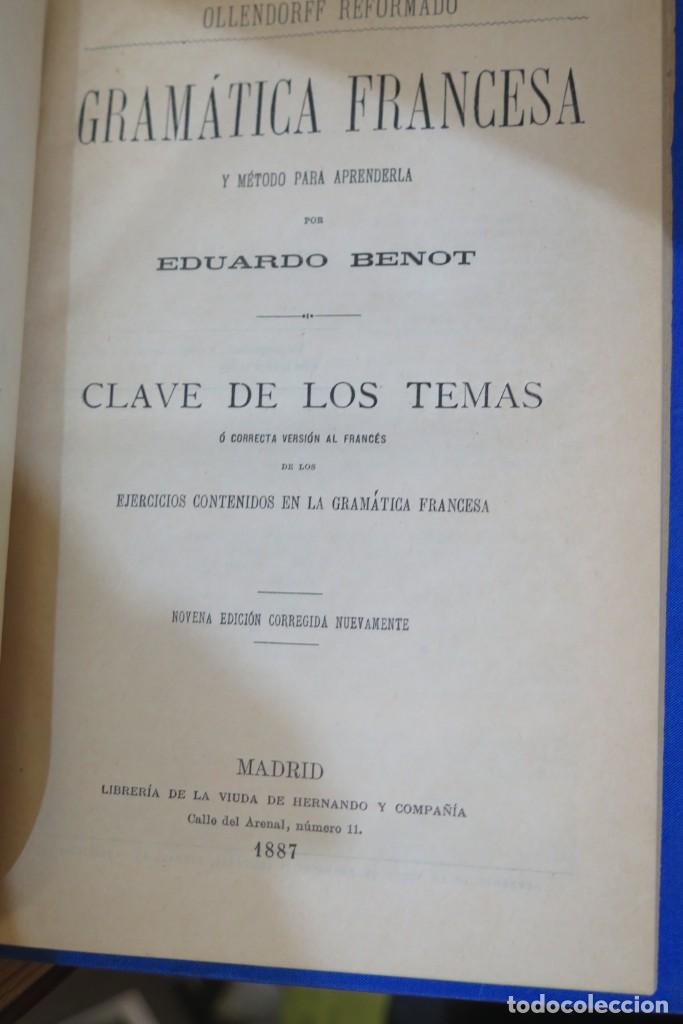 Libros antiguos: 1887.- GRAMATICA FRANCESA - Foto 2