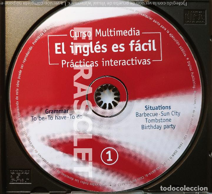 Libros antiguos: CD - CURSO MULTIMEDIA - EL INGLES ES FACIL - PR&Aacute;CTICAS INTERACTIVAS - N&ordm; 1 - Foto 2