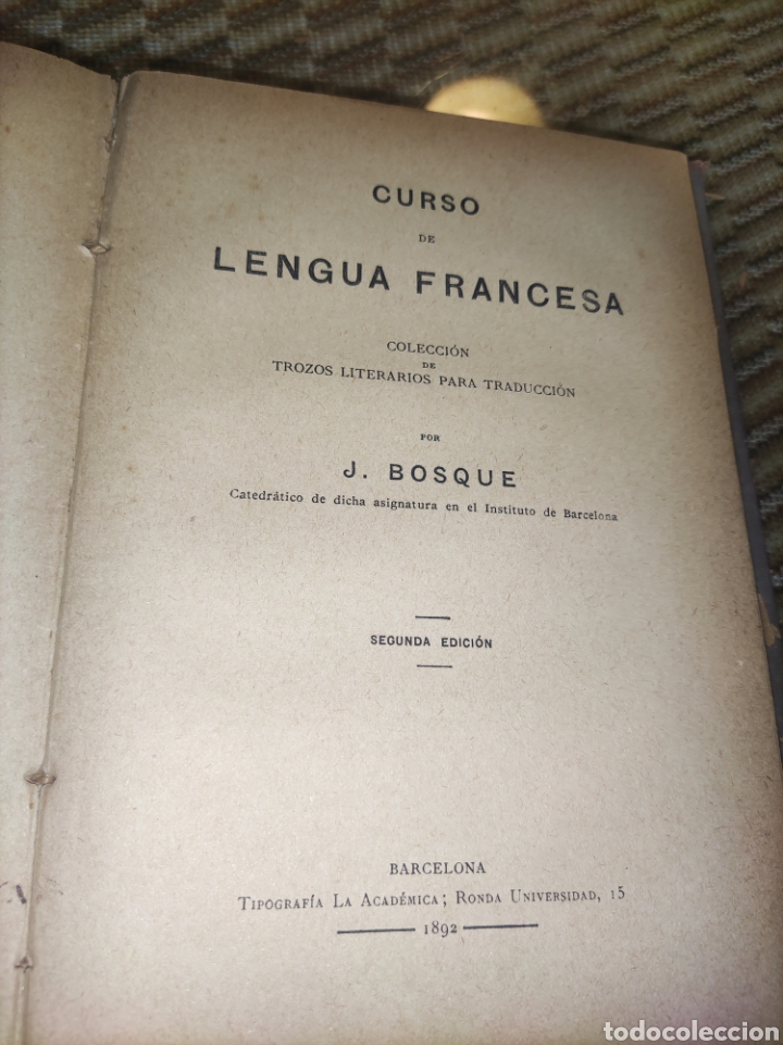 Libros antiguos: BOSQUE...Curso de Lengua Francesa. - Foto 11