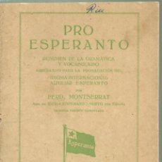 Libros antiguos: 4192.- PRO ESPERANTO RESUMEN DE GRAMATICA Y VOCABULARIO-BARCELONA 1929