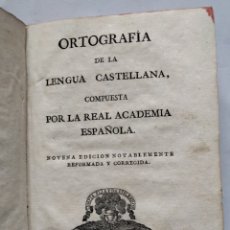 Libros antiguos: ORTOGRAFÍA DE LA LENGUA CASTELLANA, POR LA REAL ACADEMIA ESPAÑOLA. MADRID, 1826.