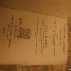 Libros antiguos: RVPR P149 PERGAMINO GRAMÁTICA LATINA EN CASTELLANO JOSÉ CARRILLO. BARCELONA 1849. Lote 365866676