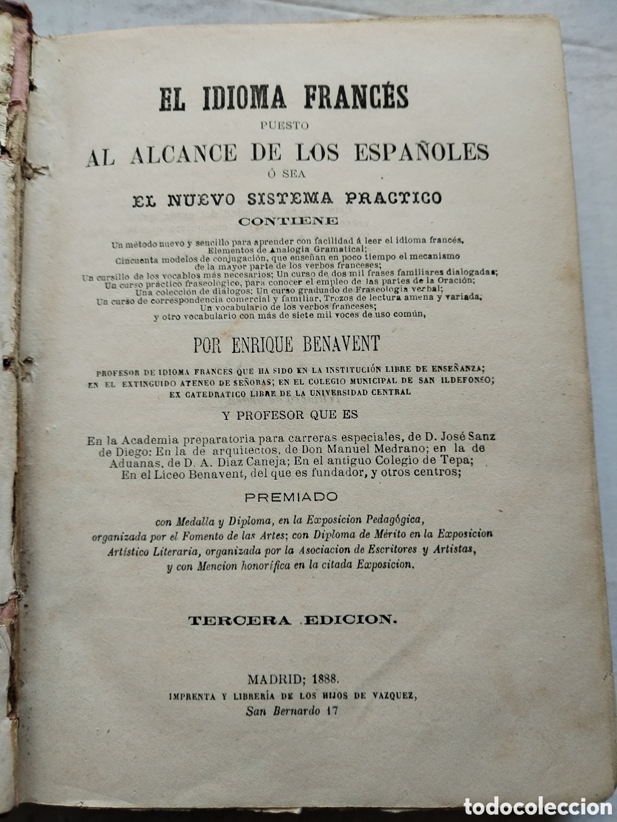 Libros antiguos: NUEVO SISTEMA PR&Aacute;CTICO DE FRANCES - Foto 4