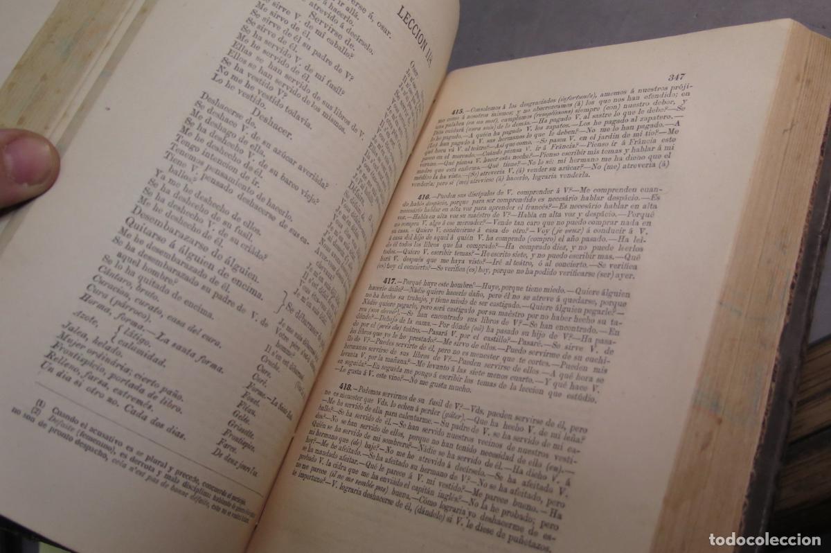 Libros antiguos: 1864.- Gram&aacute;tica francesa y m&eacute;todo para aprenderla. Benot - Foto 3
