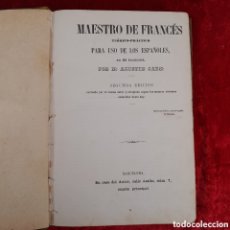 Libros antiguos: L-4671. MAESTRO DE FRANCÉS. D. AGUSTIN CAZE. CASA DEL AUTOR, BARCELONA.
