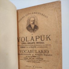 Libros antiguos: CURSO SUPLEMENTARIO VOLAPUK - JUAN COSTE - 1888