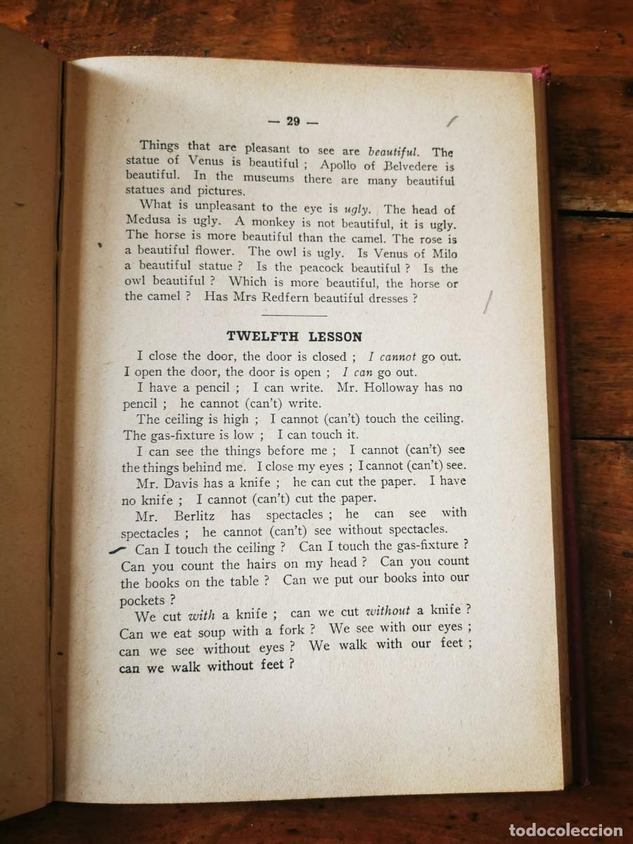 Libros antiguos: BERLITZ, M.D. Method for teaching modern languages: English part. First book - Foto 4