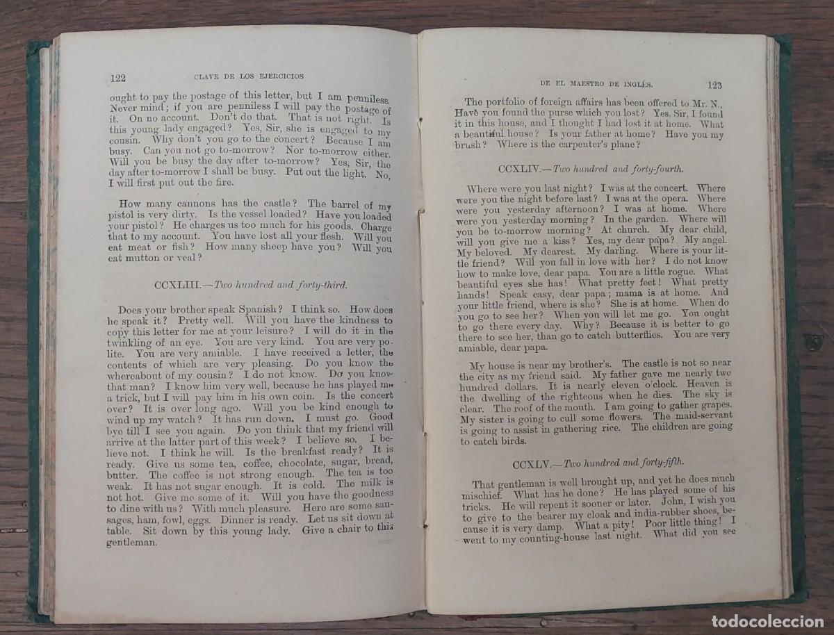 Libros antiguos: CLAVE DE LOS EJERCICIOS DE EL MAESTRO DE INGL&Eacute;S, 1869 - Foto 8