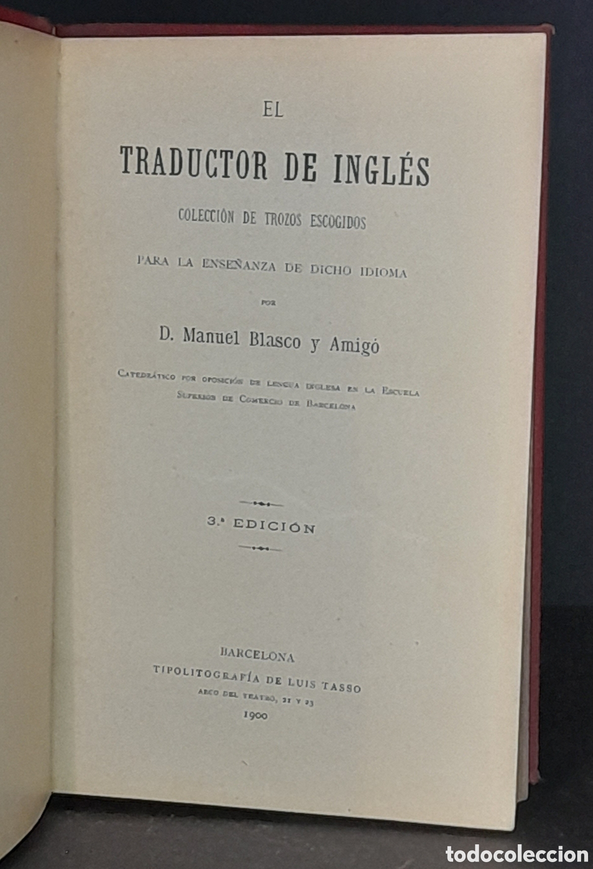 Libros antiguos: Antiguo traductor de ingl&eacute;s. - Foto 2
