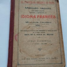 Libros antiguos: IDIOMA FRANCÉS- EL FRANCÉS AL ALCANCE DE TODOS.