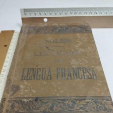 Libros antiguos: LECCIONES DE LENGUA FRANCESA. CARLOS SOLER, 1895