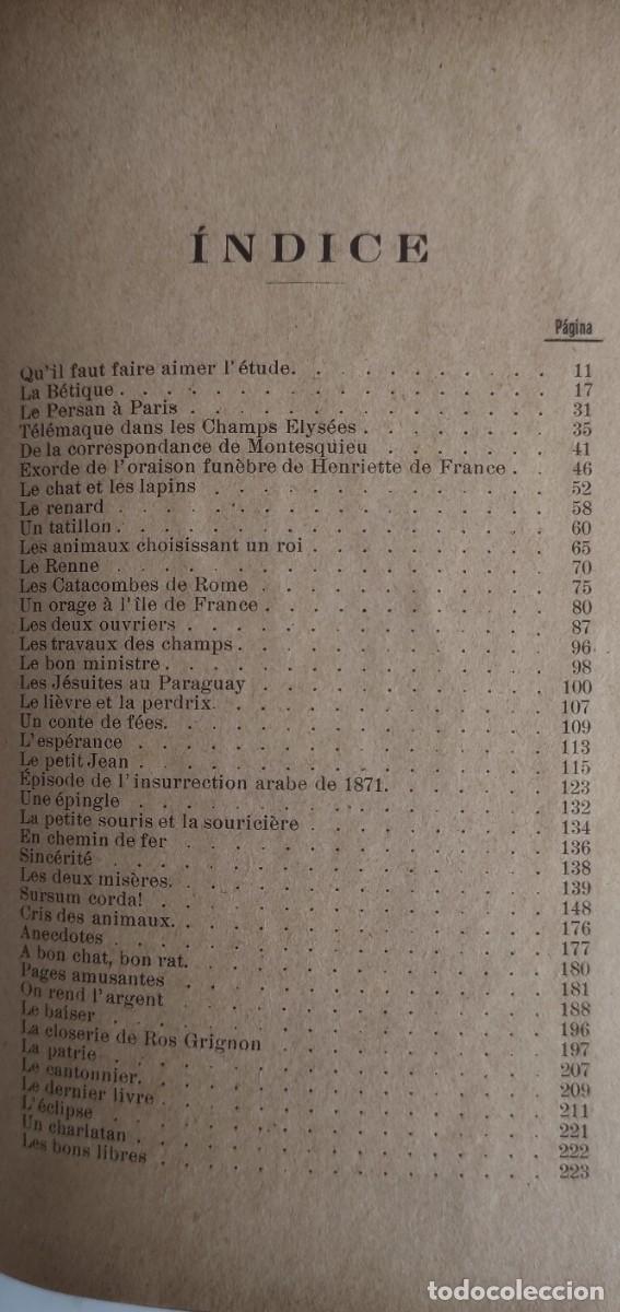 Libros antiguos: TROZOS ESCOGIDOS PARA TRADUCCION FRANCESA - Foto 6