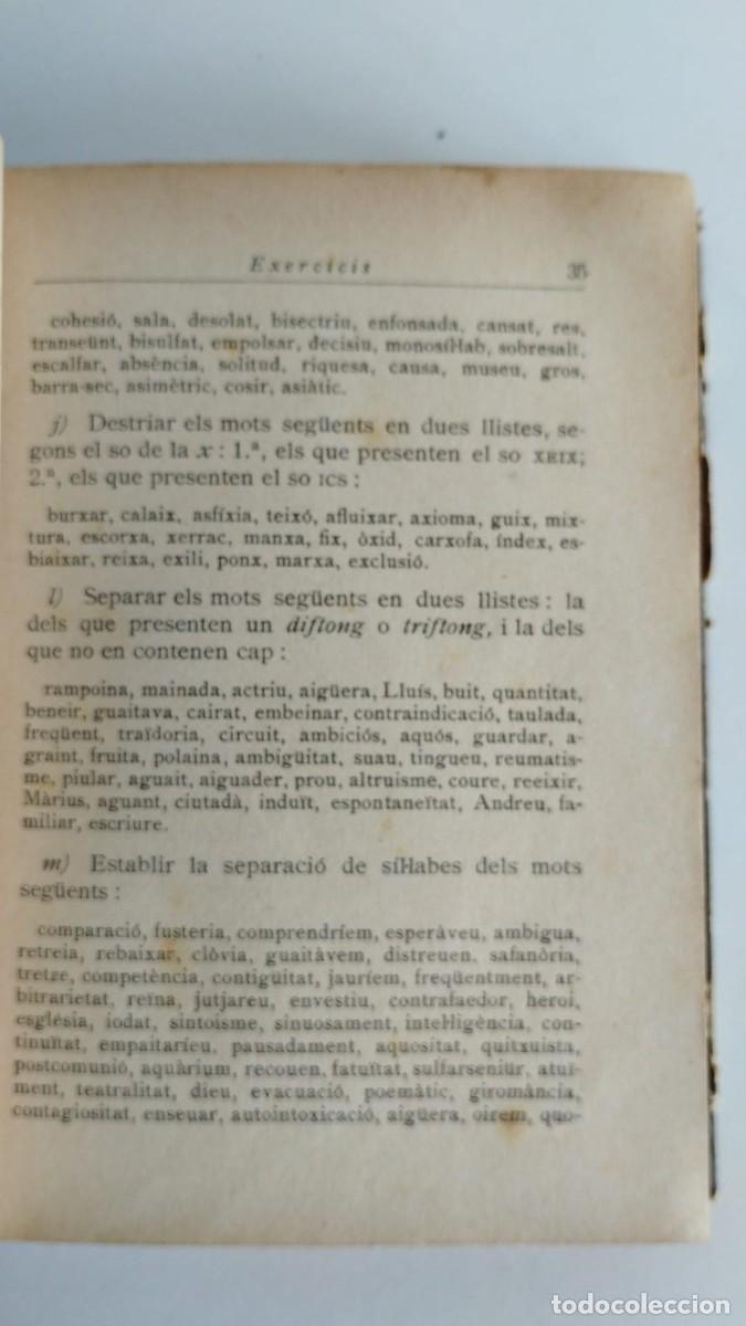 Libros antiguos: Curs pr&agrave;ctic de gram&agrave;tica catalana. Jeroni Marv&agrave;. 1932 - Foto 5