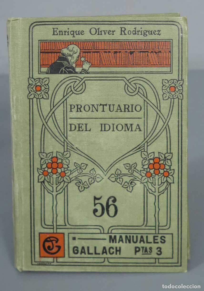 Libros antiguos: PRONTUARIO DEL IDIOMA SOLER - Foto 1