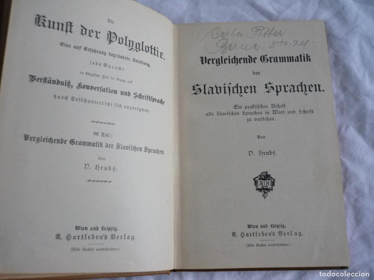 Libros antiguos: Gram&aacute;tica comparada lenguas eslavas Vergleichende Grammatik - Foto 8